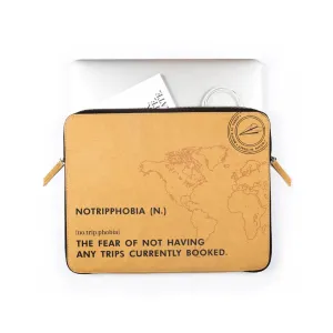 No Trip Phobia (Kraft) Paper Laptop Sleeve