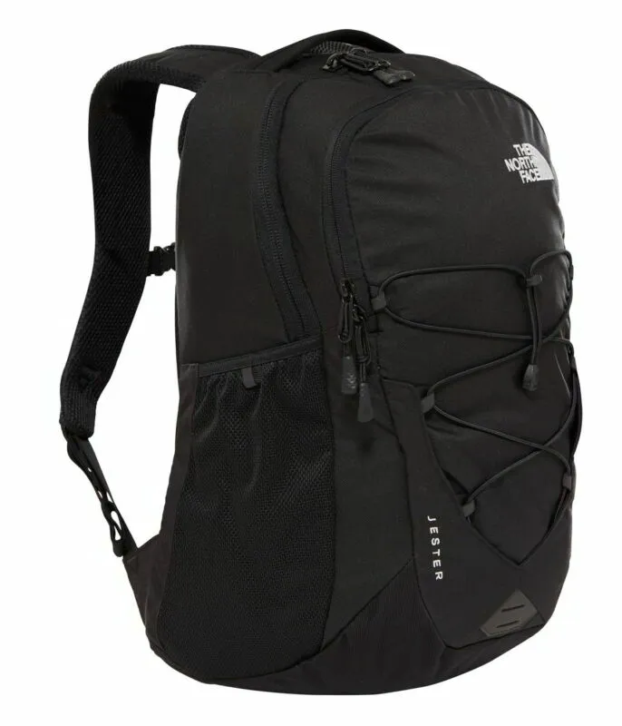 North Face Jester Mens Womens Black Rucksack Backpack School Work Laptop Bag