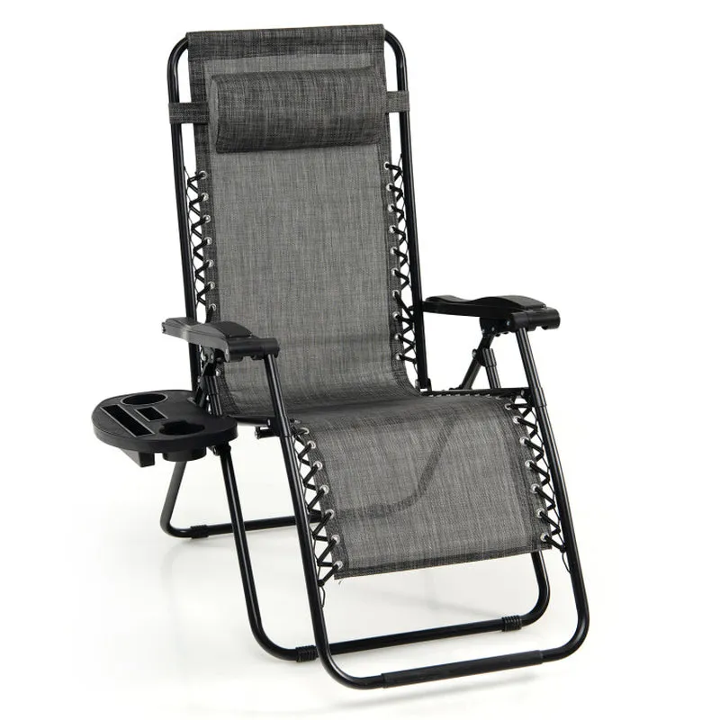 Outdoor Folding Zero Gravity Reclining Lounge Chair