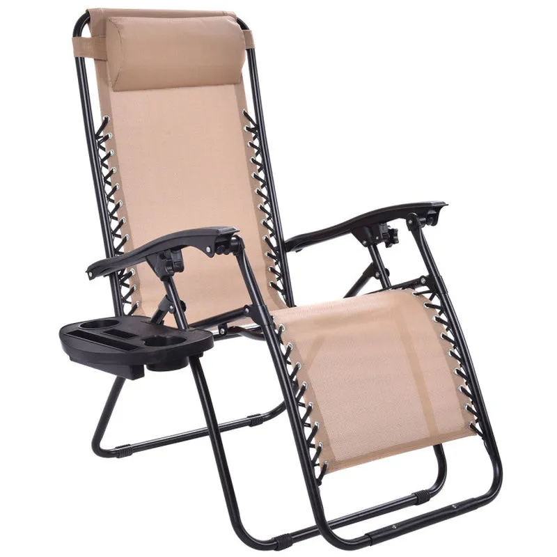 Outdoor Folding Zero Gravity Reclining Lounge Chair