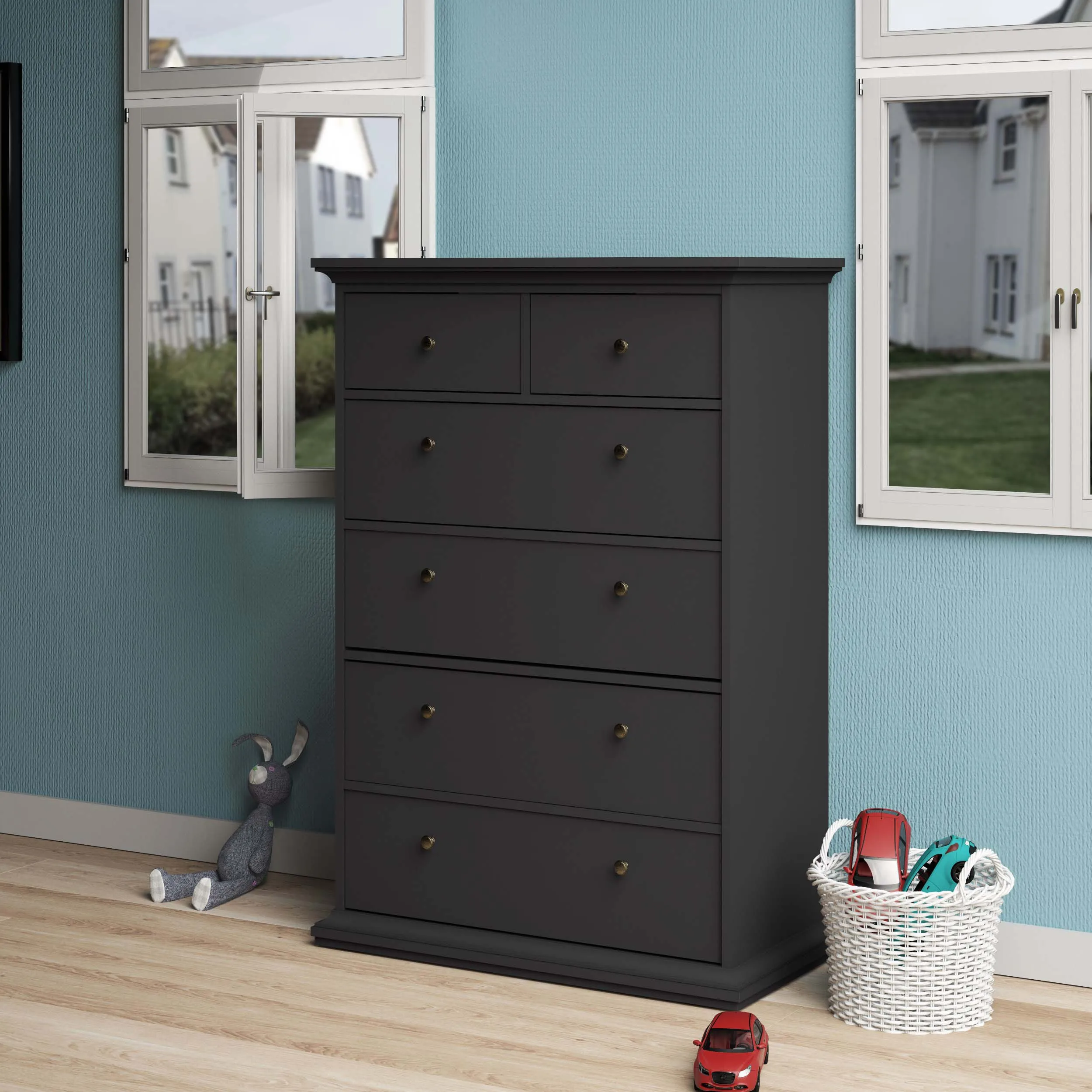 Paris 6 Drawer Chest