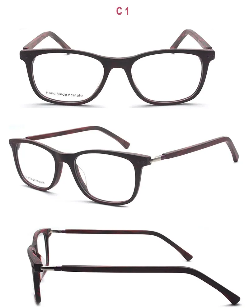 Reven Jate Unisex Full Rim Square Acetate Eyeglasses K9201