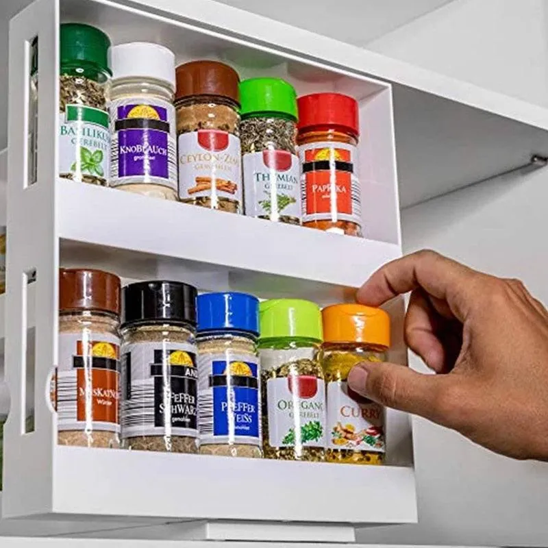 Rotating Kitchen Organizer Spice Rack