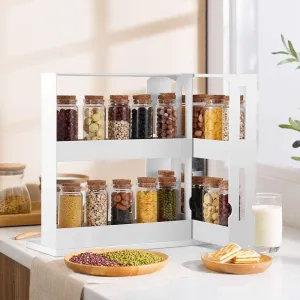 Rotating Kitchen Organizer Spice Rack