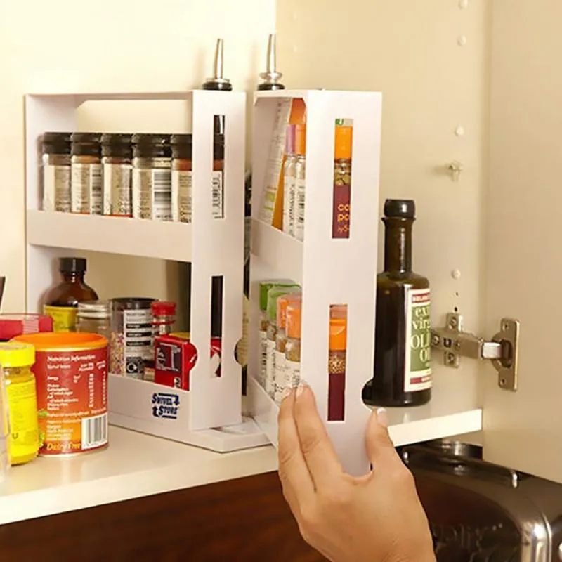 Rotating Kitchen Organizer Spice Rack