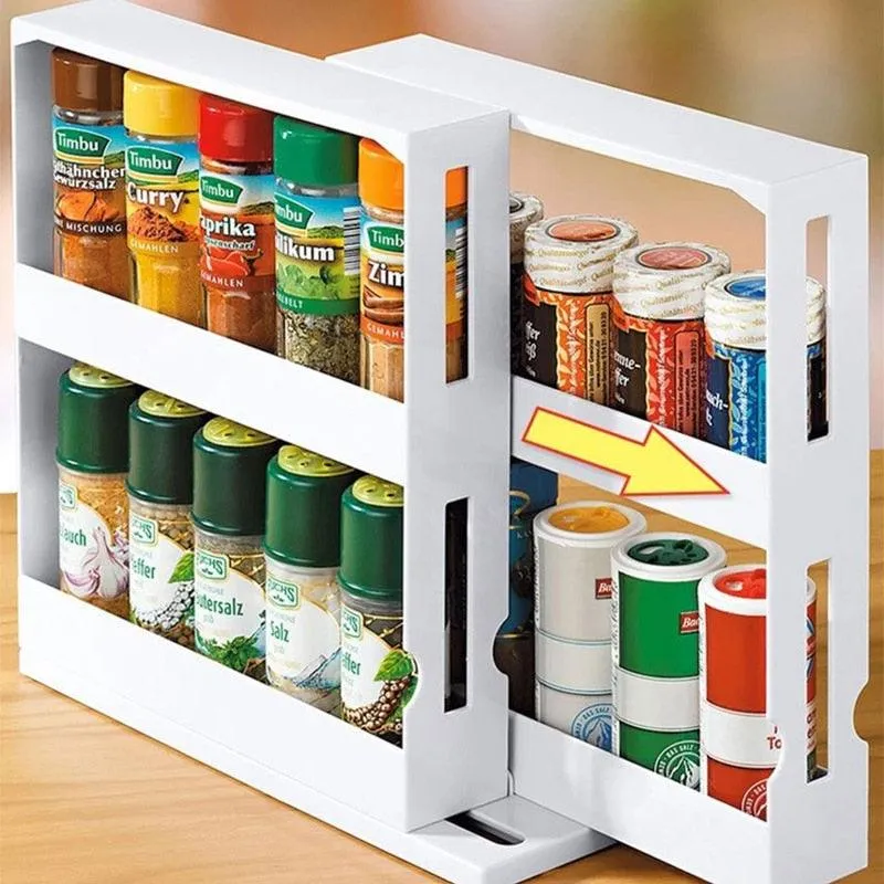 Rotating Kitchen Organizer Spice Rack