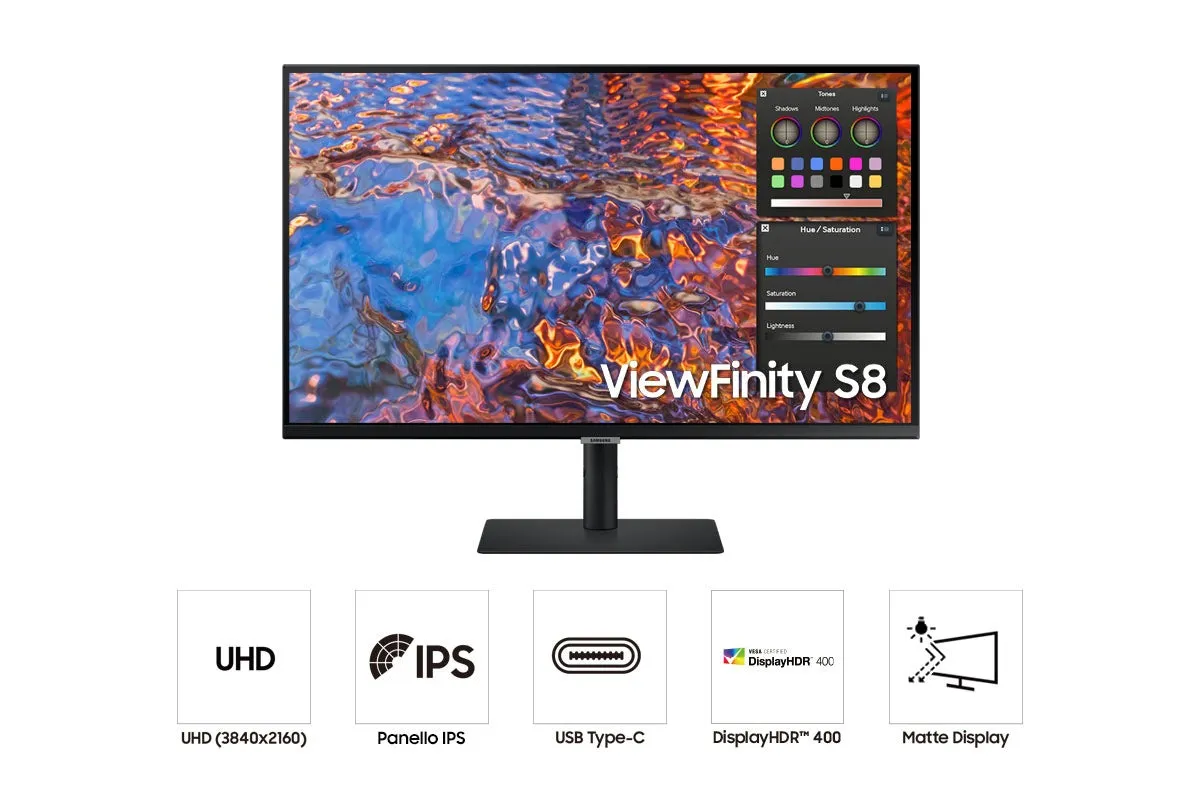 Samsung Led-Display S27b800pxu - 68 Cm (27") - 3840 X 2160 4K Uhd