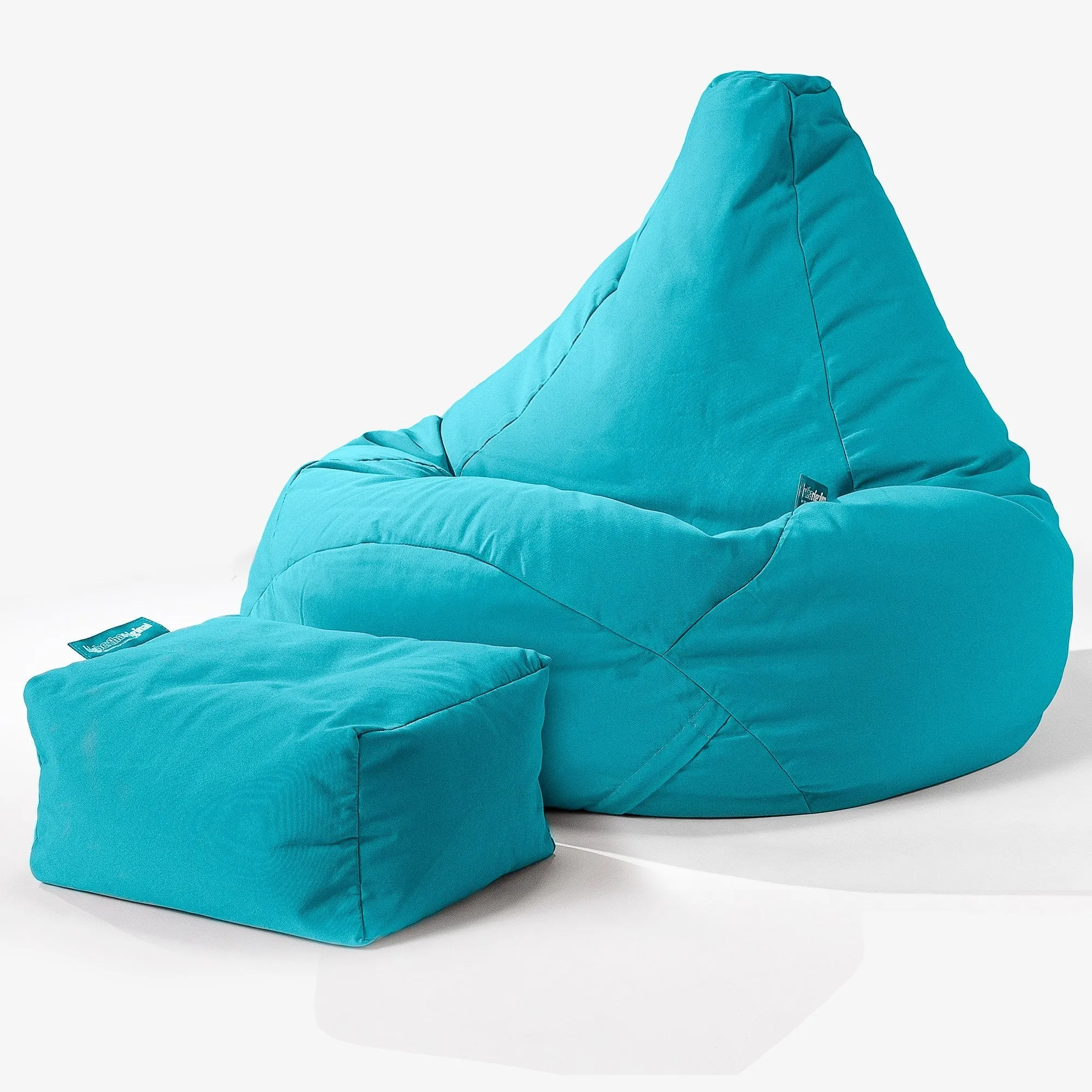 SoleiStorm™ Ultra 2000 h  Outdoor Highback Bean Bag Chair - Olefin Aqua