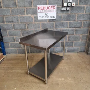 Stainless Steel Wall Prep Table - 1200x700x900mm (WxDxH)