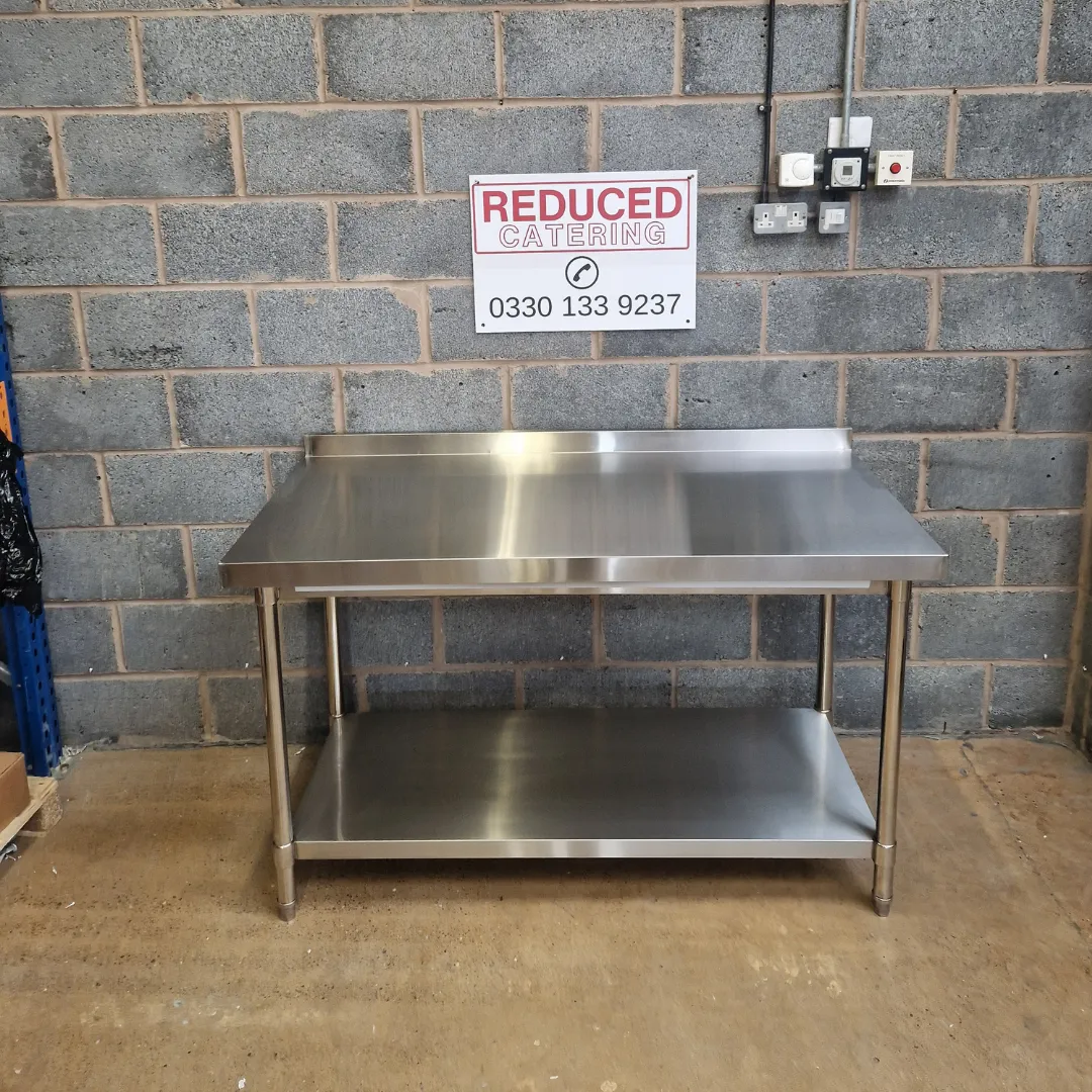 Stainless Steel Wall Prep Table - 1500x700x900mm (WxDxH)