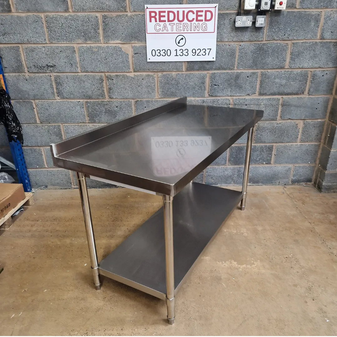 Stainless Steel Wall Prep Table - 1500x700x900mm (WxDxH)