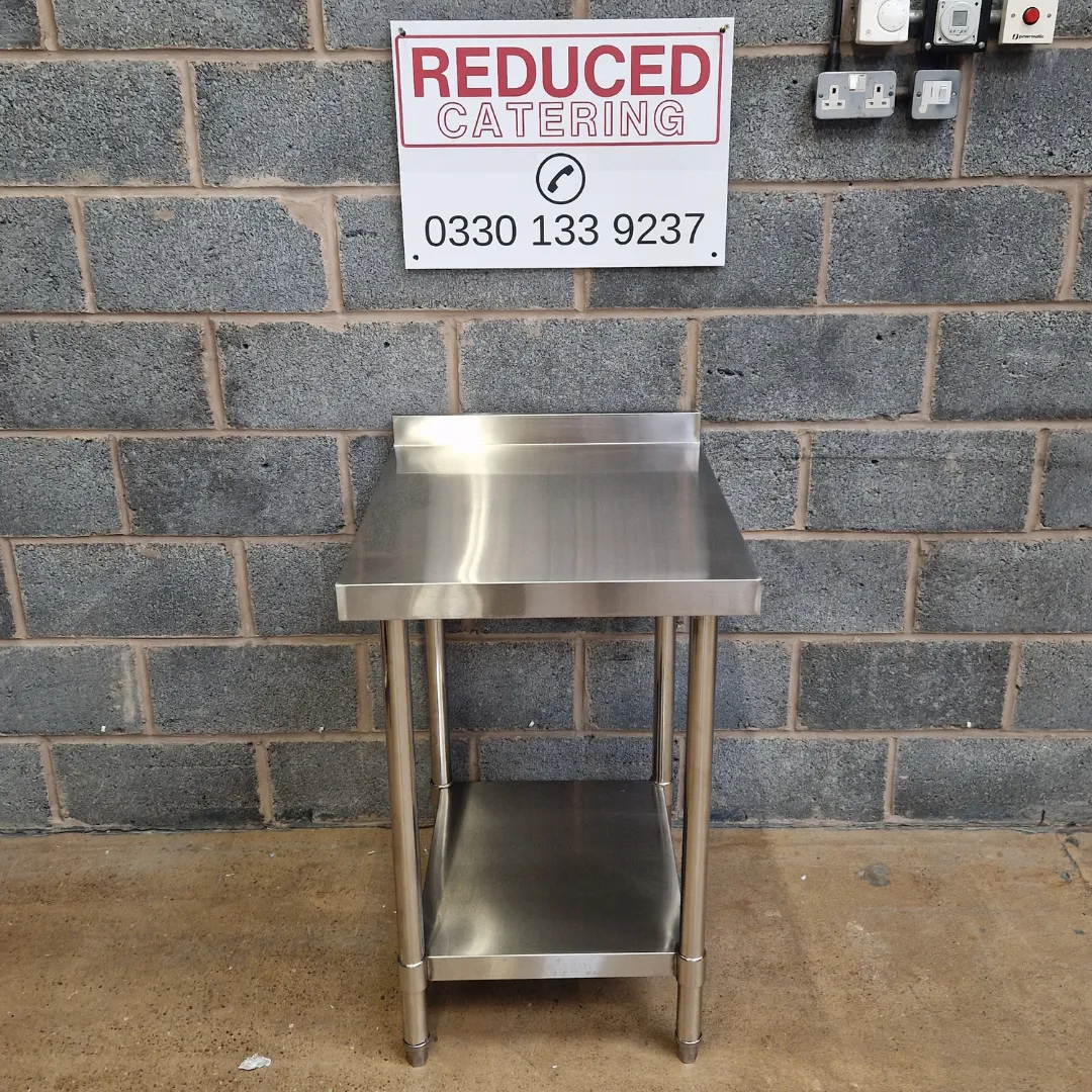 Stainless Steel Wall Prep table - 600x700x900mm (WxDxH)