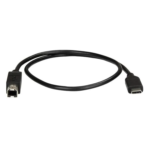 Startech.Com Usb C To Usb B Printer Cable - 1.6 Ft / 0.5M - Usb C Printer Cable - Usb C To Usb B Cable - Usb Type C To T