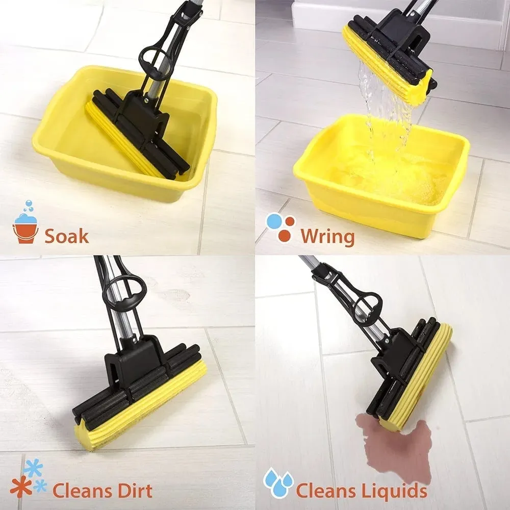 Super Absorbent Professional Roller Sponge Foam Mop