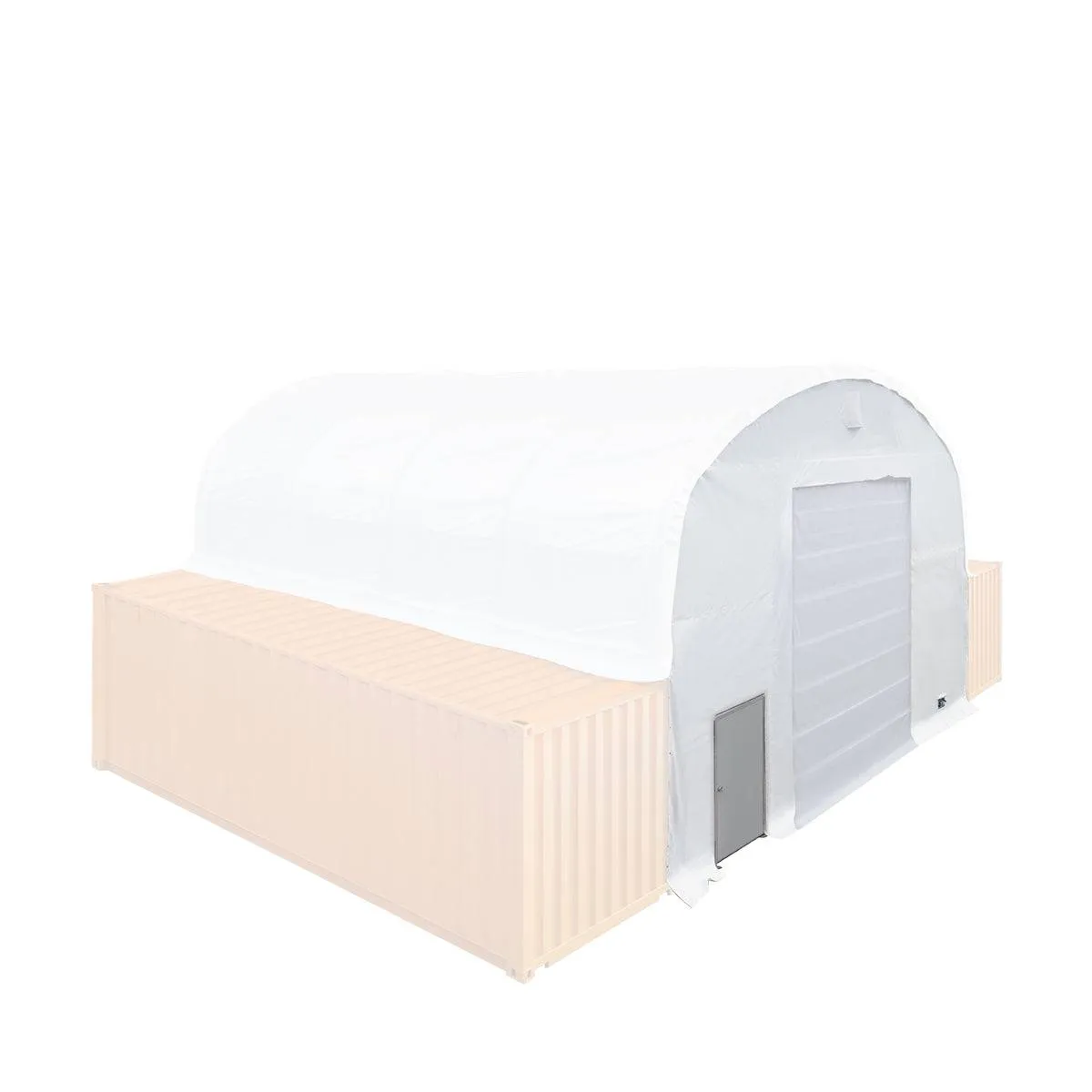 TMG Industrial Front End Wall Kit, Compatible with TMG-DT3020C and DT3040C container shelters installed with the high cube containers (9’6”), TMG-DT30FW9V