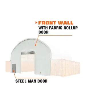 TMG Industrial Front End Wall Kit, Compatible with TMG-DT4041C and DT4041CF container shelters installed with the high cube containers (9’6”), TMG-DT40FW9V