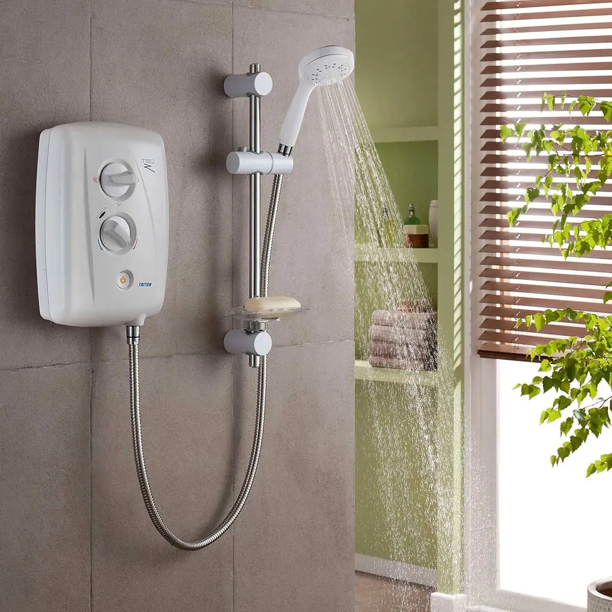 Triton T80Z Fast-Fit 10.5kW Electric Shower in White - SP8001ZFF