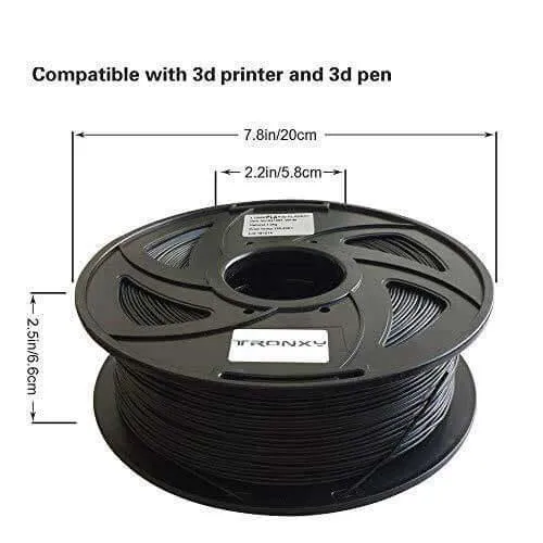 Tronxy ABS 3D Printer Filament 1kg Spool 1.75mm Black