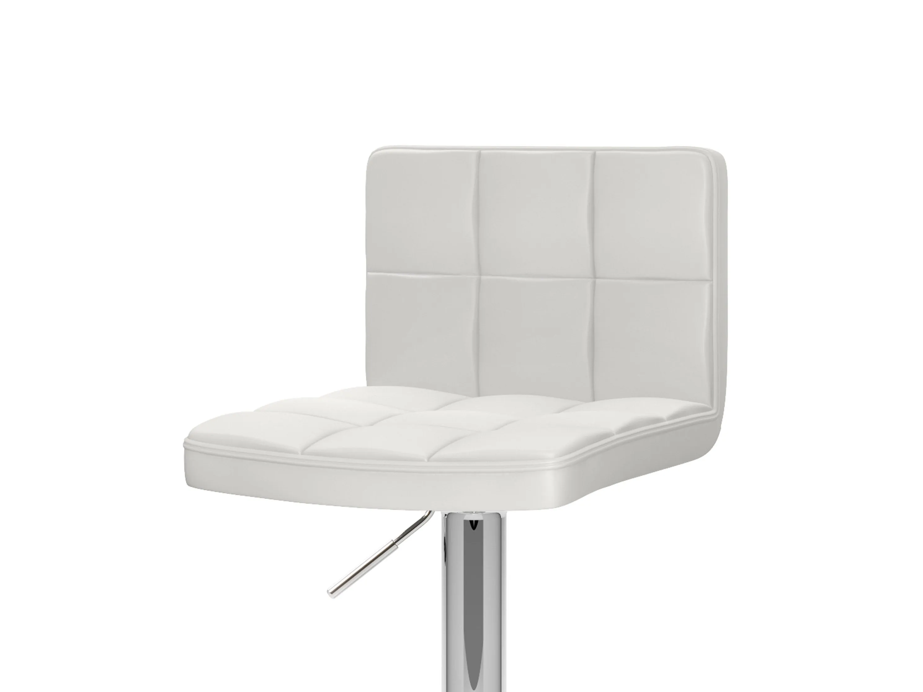 White Swivel Bar Stools, Set of 2